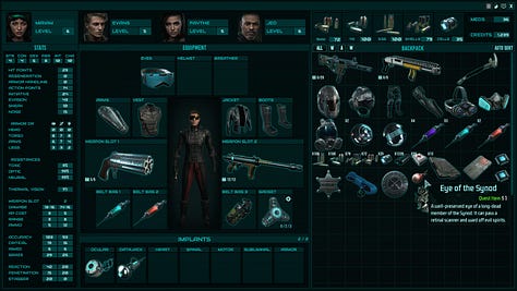 Screenshots of Colony Ship: A Post-Earth Role Playing Game.