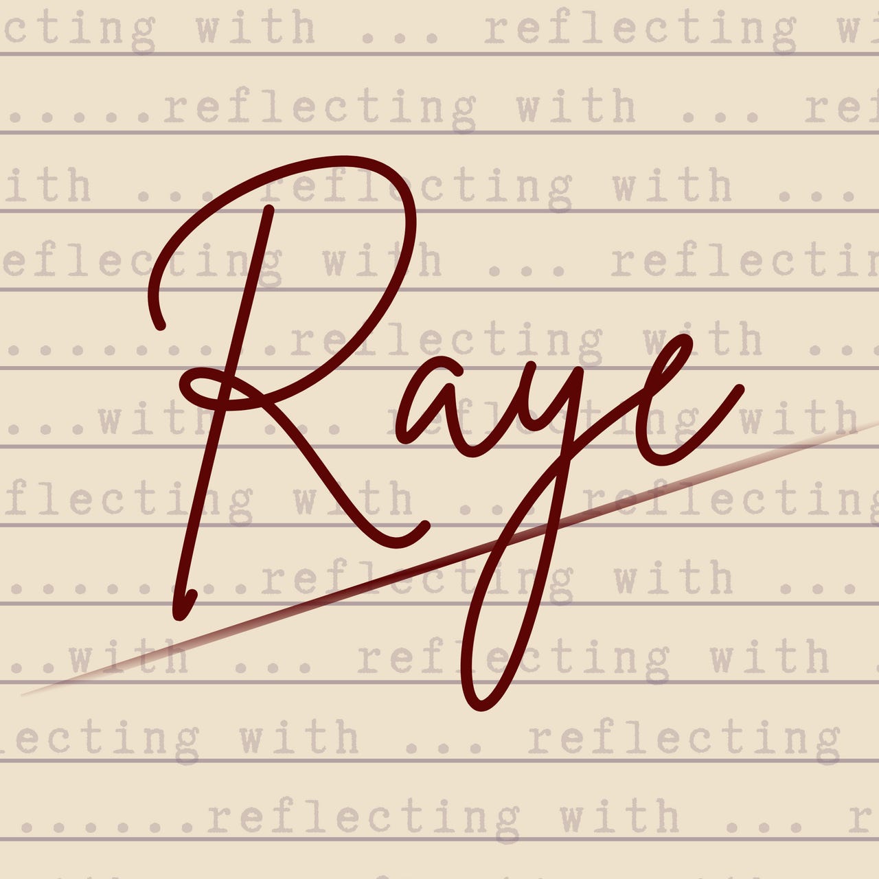 Reflecting with Raye logo