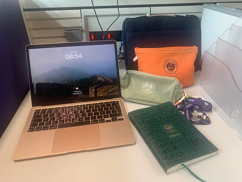 Wimbledon arrival routine