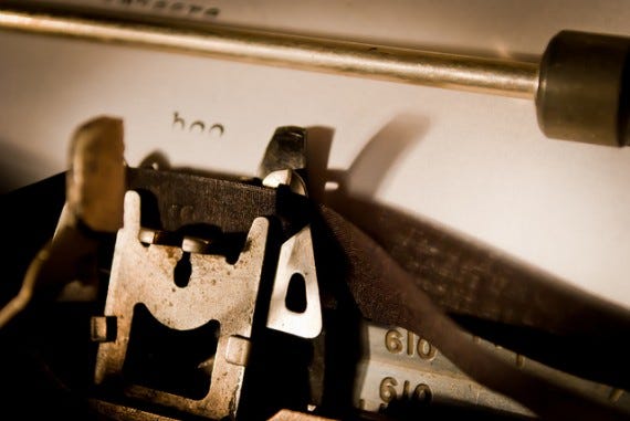 Crowdfund Your Book Typewriter Photo