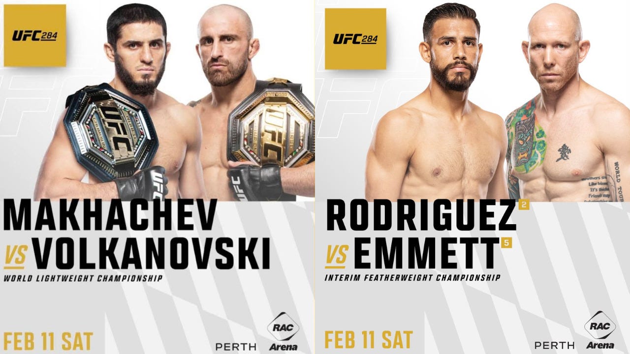 UFC 284: Islam vs Volk, Emmett vs Yair Announced - MMA Sucka