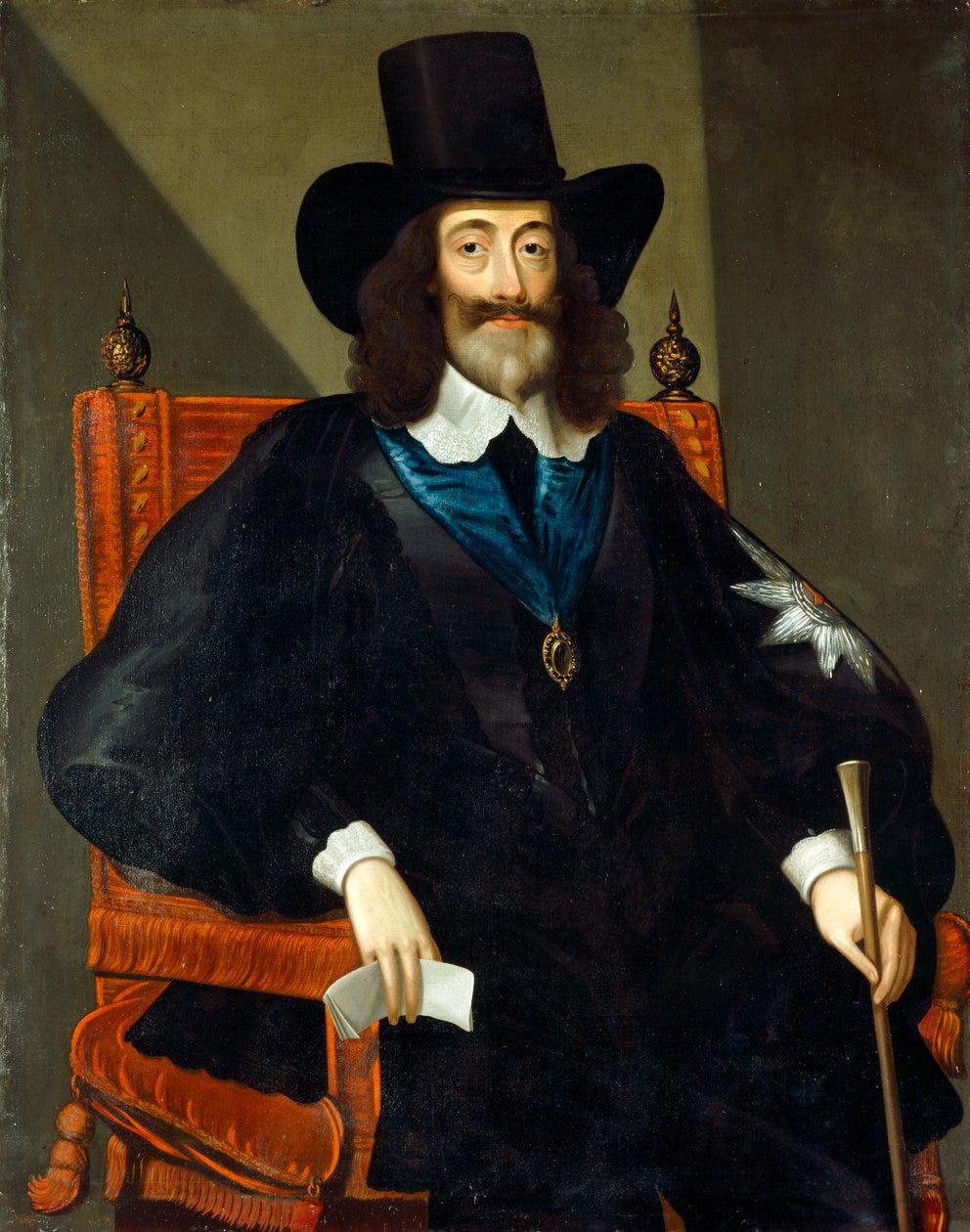 Portrait of Charles I at his trial by Edward Bower