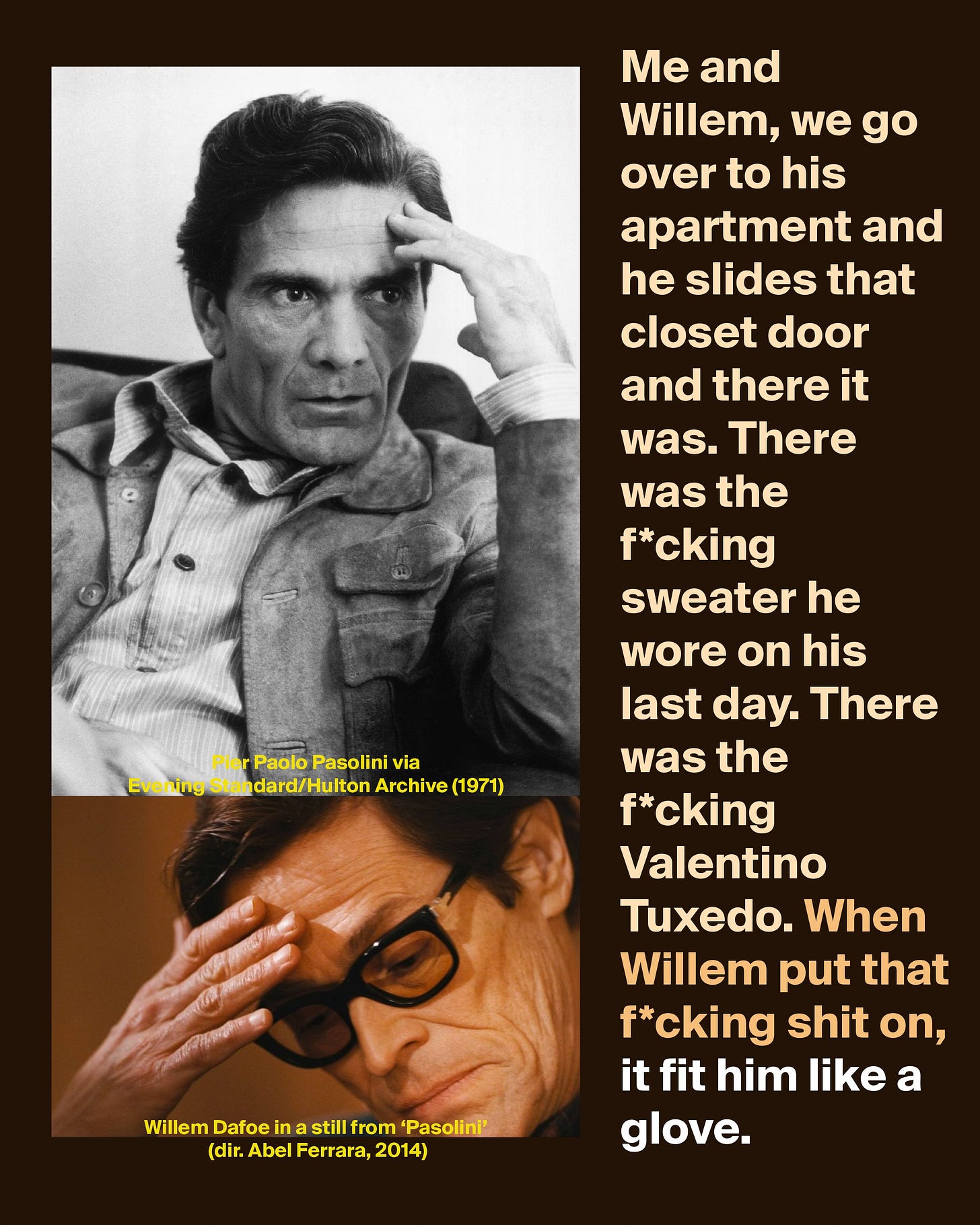 Abel Ferrara's 'Pasolini' Starring Willem Dafoe Will Finally Get A US  Release 5 Years After Its Premiere, image size:1456x1820