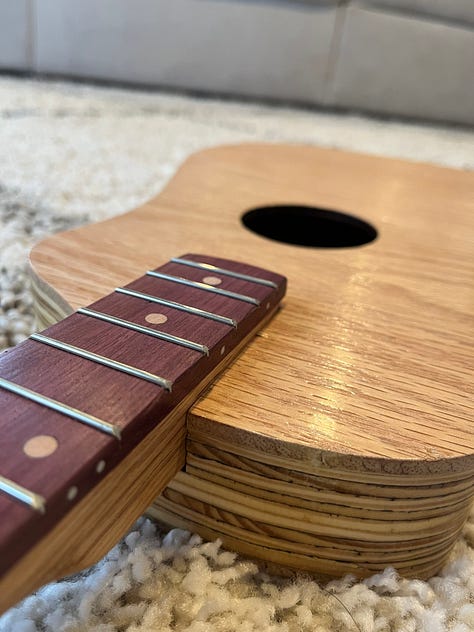 a work in progress guitar build