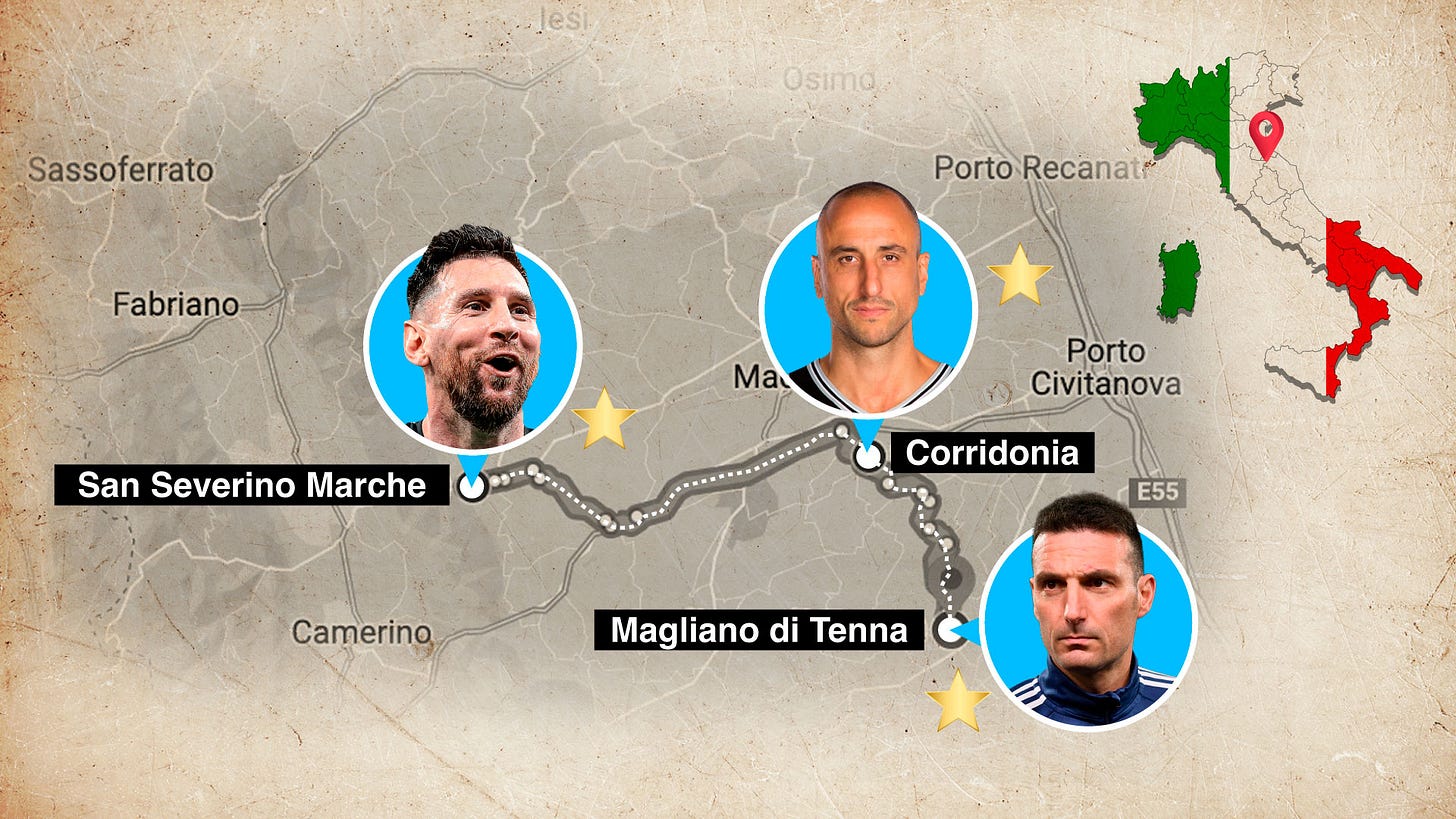 En una pequeña región de Italia -Las Marcas-, vivían las familias originales de tres deportistas que harían historia en la Argentina, país receptor de las grandes oleadas de inmigrantes de 1900