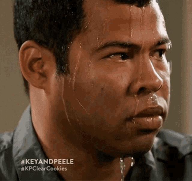 The Peele sweating meme
