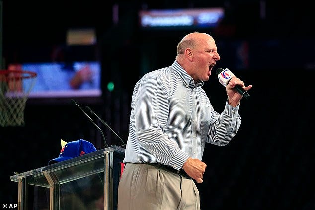 Steve Ballmer steps down from Microsoft board after 34 years | Daily Mail Online Steve Ballmer steps down from Microsoft board after 34 years | Daily Mail Online