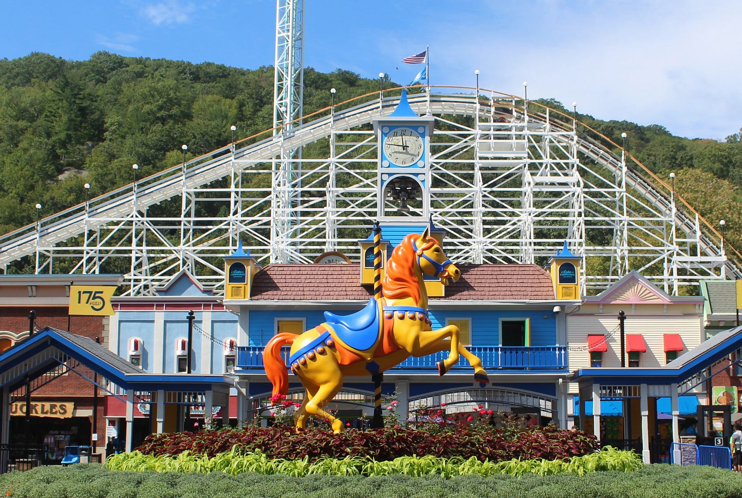 The entrance to Lake Compounce amusement park in Connecticut