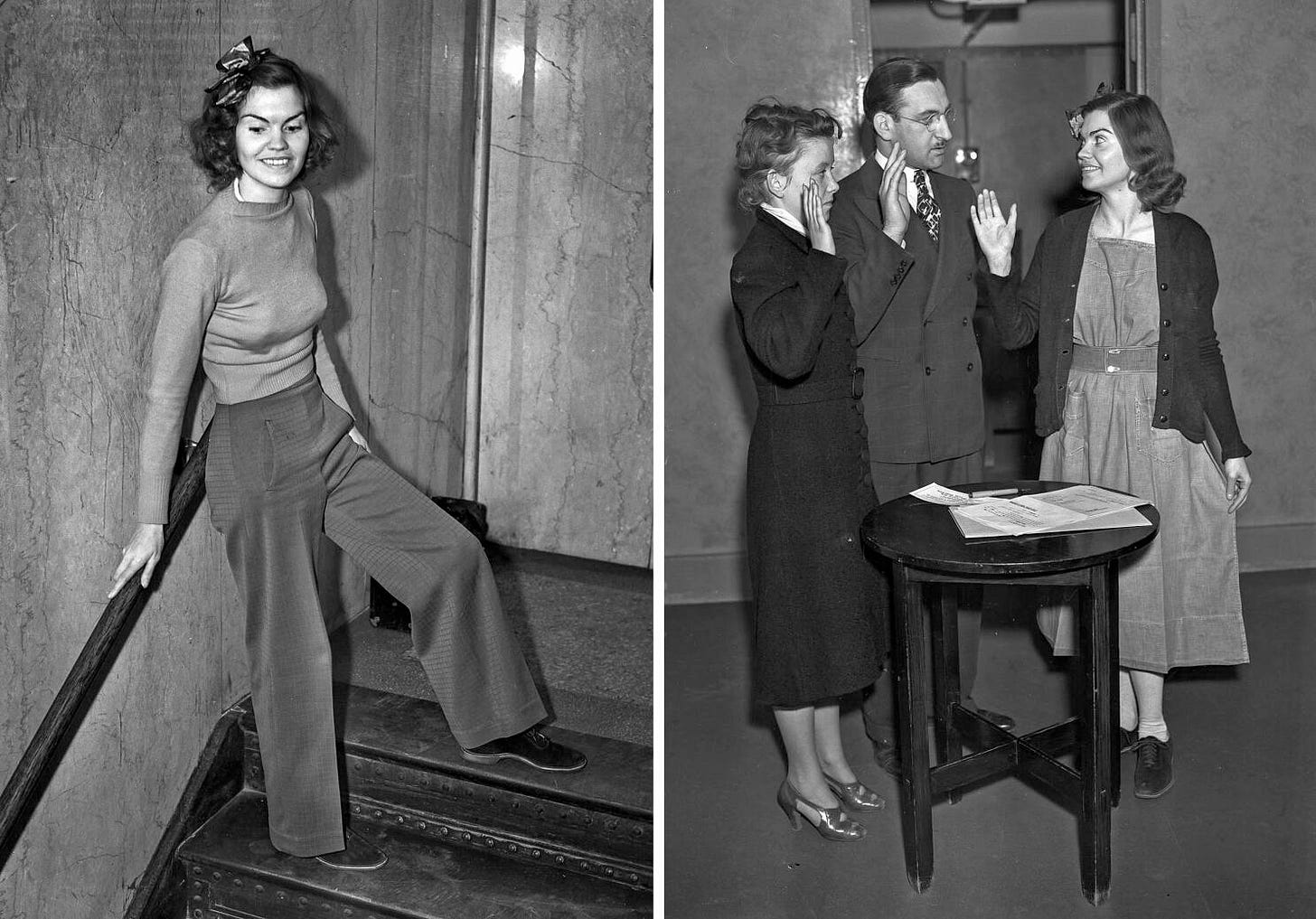 From the Archives: Wear slacks to court and go to jail - Los Angeles Times