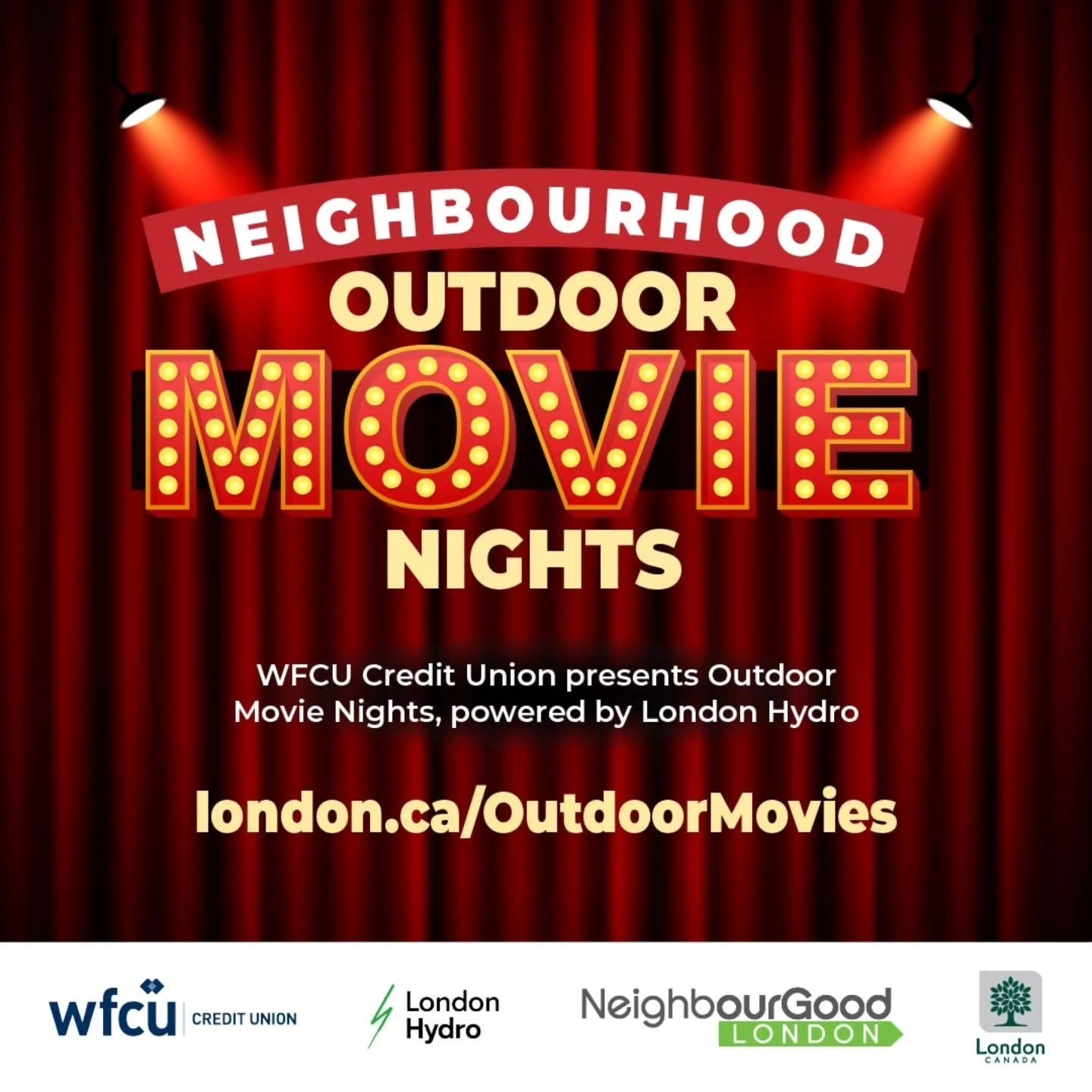 Neighbourhood Outdoor Movie Nights in London, Ontario Neighbourhood Outdoor Movie Nights in London, Ontario