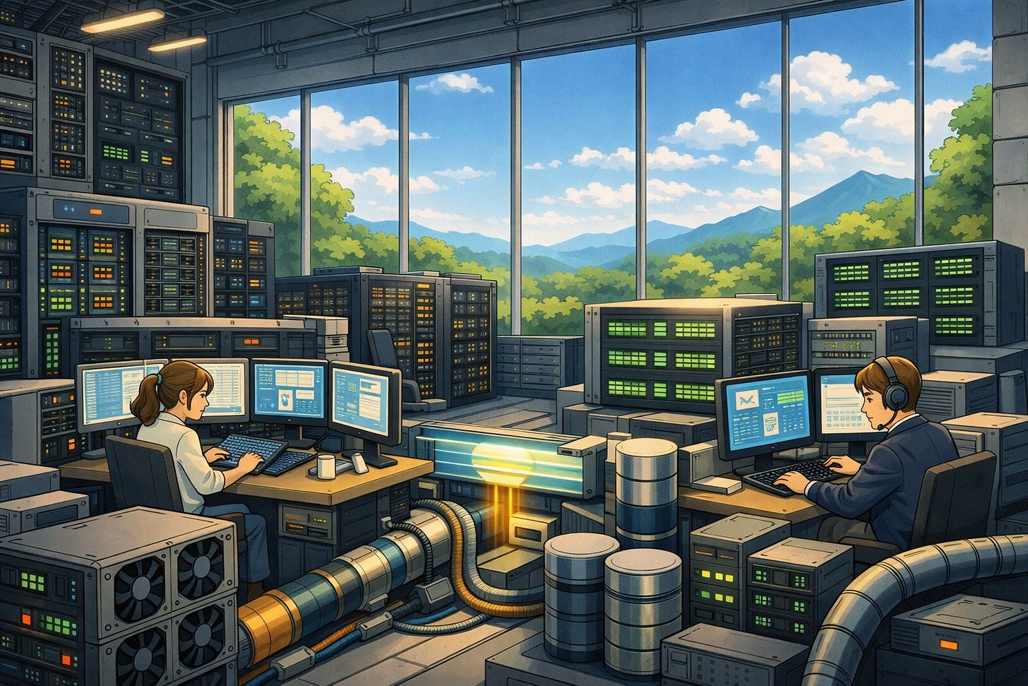 Ghibli data‑center without holographic brain or AI chip