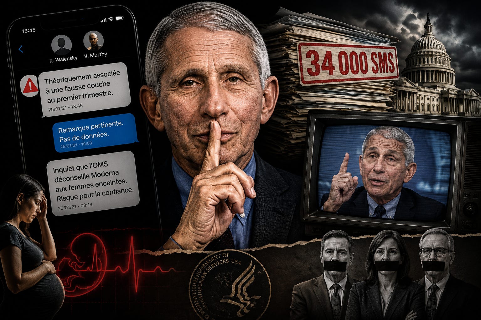 Anthony Fauci, le vaccin Covid et les fausses couches : le scandale des SMS dont les médias français ne parlent pas