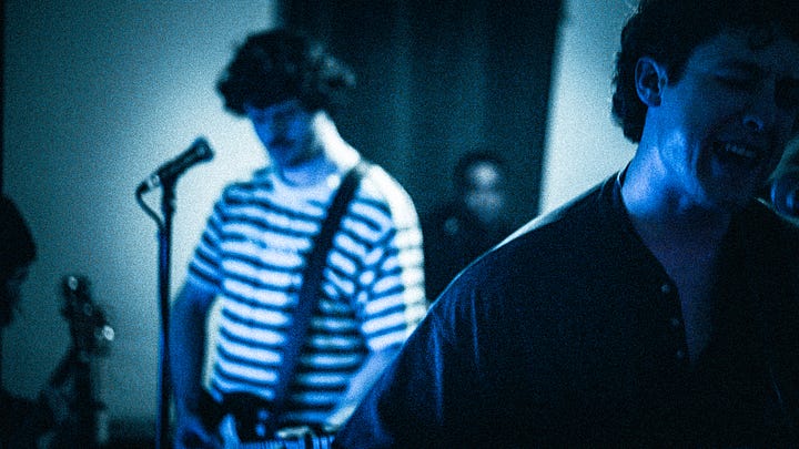 a bunch of rad photos with a rad rock band Kasador, and their fans in an underground house party in Calgary