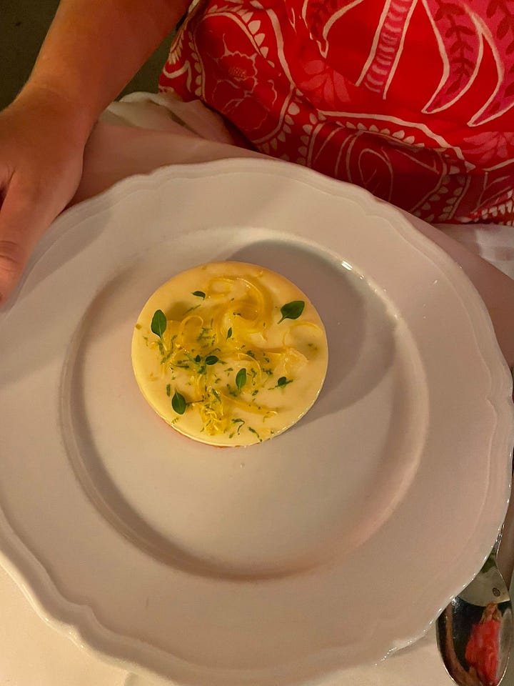 A selection of dishes from an evening at Lou Lou's Paris