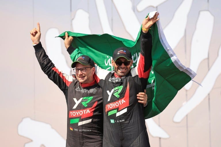 Yazeed al-Rajhi and Sanders record maiden Dakar Rally triumphs
