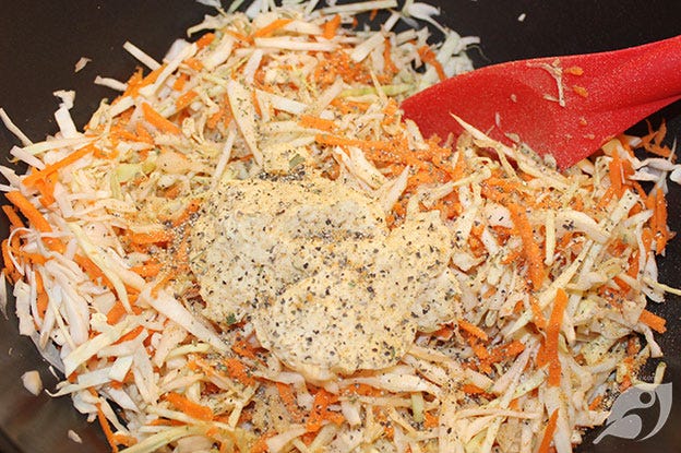 making Creamy Coleslaw step 4 making Creamy Coleslaw step 4