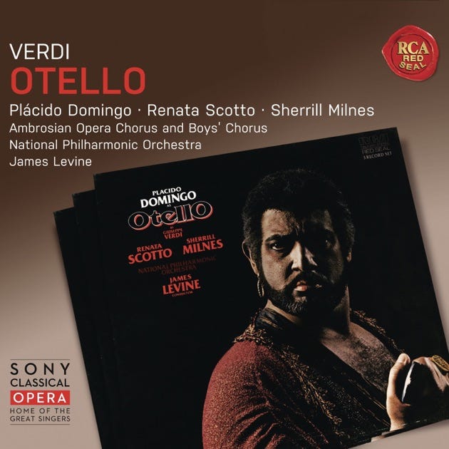 Verdi: Otello - Album by James Levine, National Philharmonic Orchestra,  Plácido Domingo & Renata Scotto - Apple Music