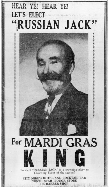 Newspaper ad in early Anchorage, Alaska.
