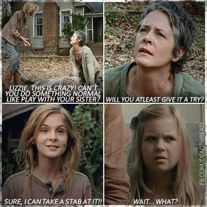 carol has beth look at flowers for walking dead season 4 2014 carol has beth look at flowers for walking dead season 4 2014