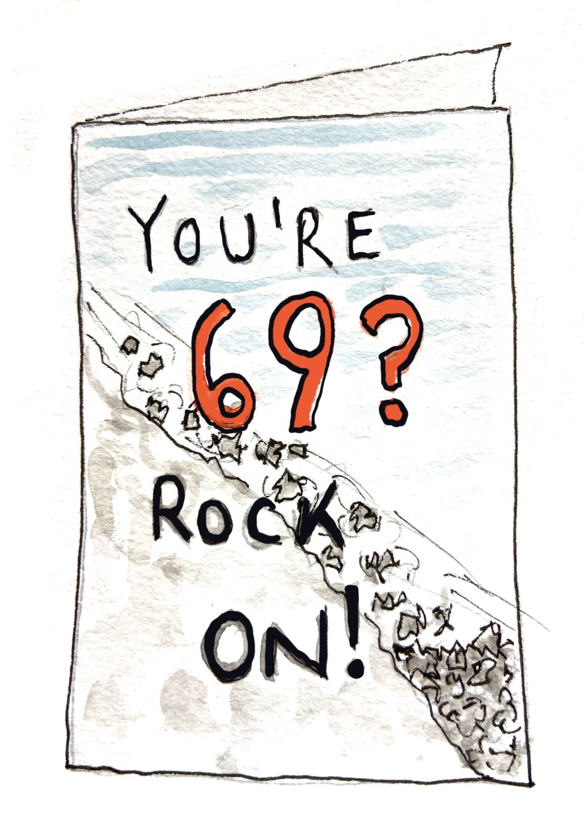 birthday card for a 69-year old