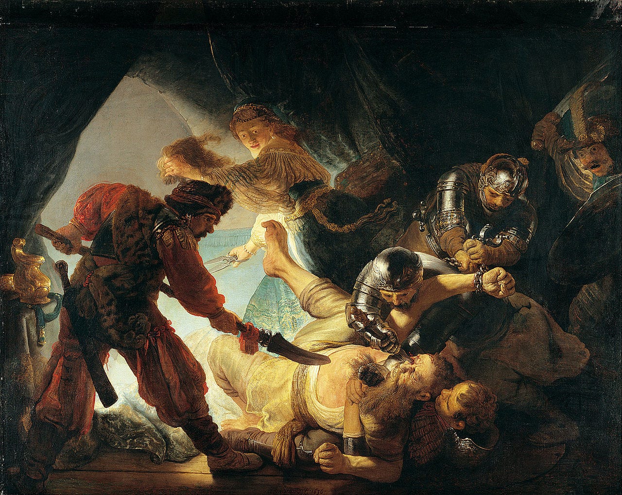 Violent blinding scene