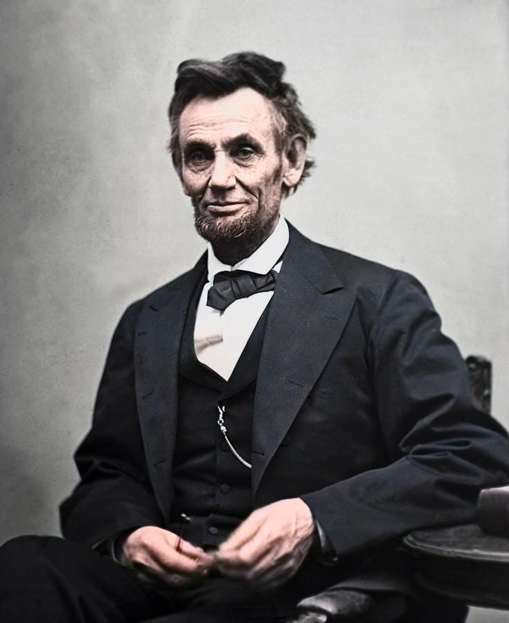 File:Colorized portrait of Abraham Lincoln.jpeg - Wikimedia Commons