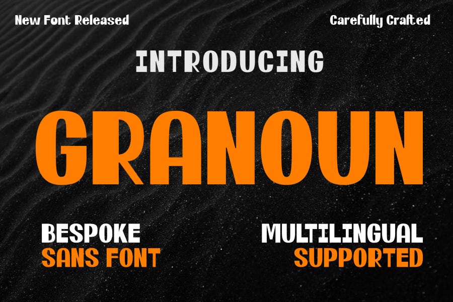 Granoun Bold Condensed Typeface