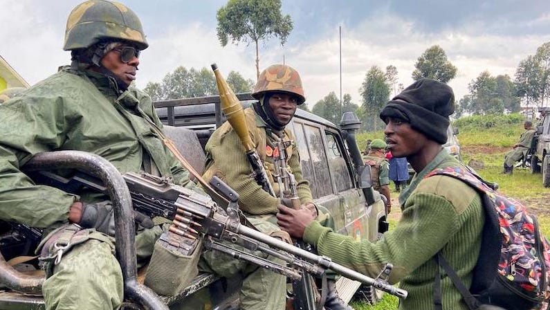 M23 militia (Image: Black Agenda Report). M23 militia (Image: Black Agenda Report).