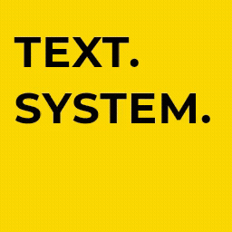 Text. System. Freiheit.