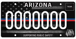 First Responder License Plate