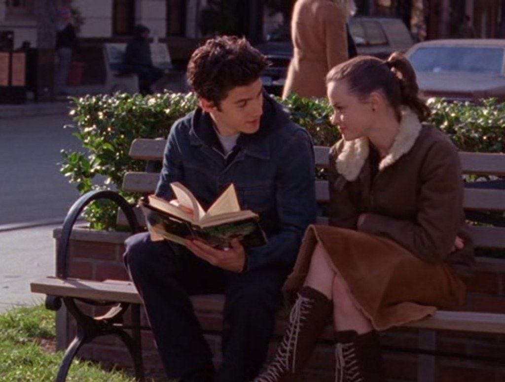 The Jess Mariano Reading List | Las chicas gilmore, Series y peliculas,  Imagenes de novios tumblr