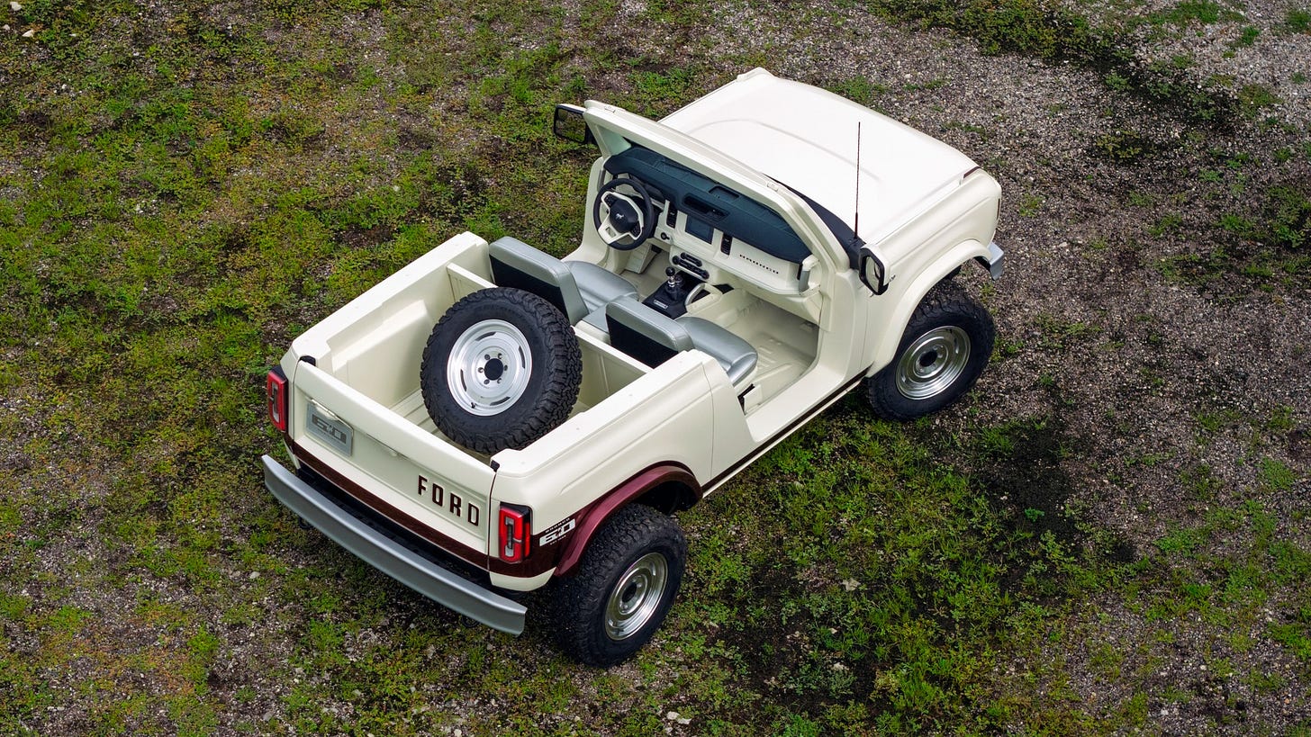 Ford's Modern Stripped-Down 2-Seat Bronco Roadster "Not Intended for  Production"