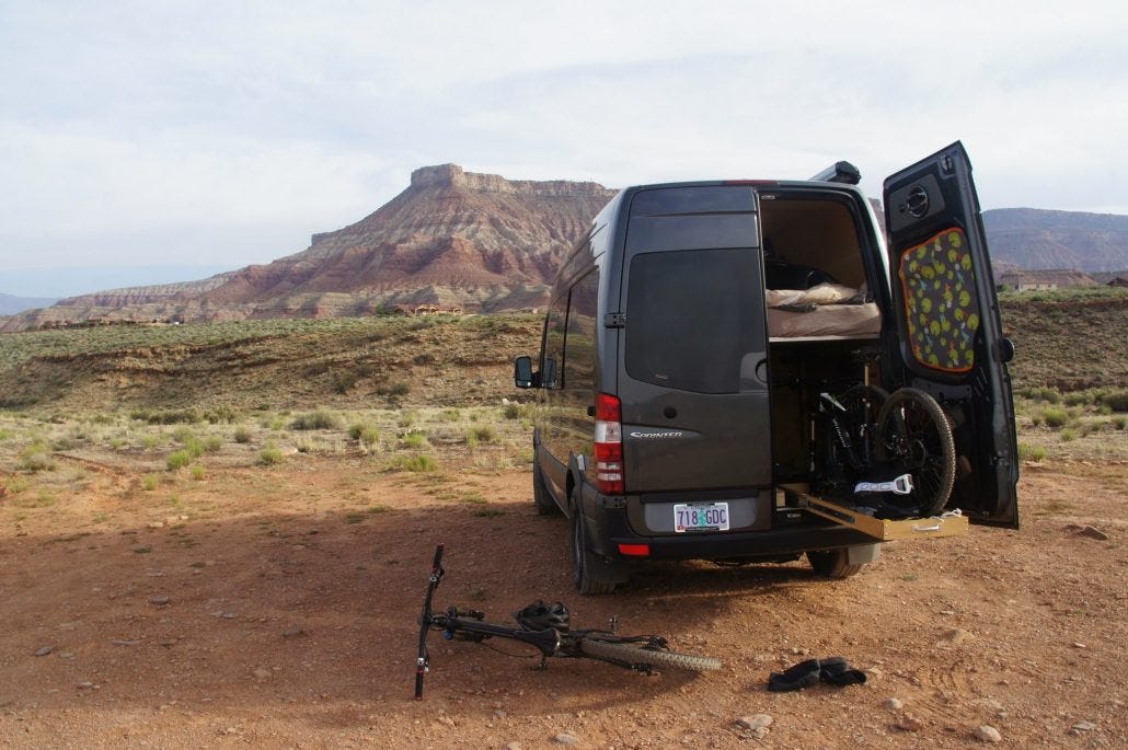 Desert Sprinter van views Desert Sprinter van views
