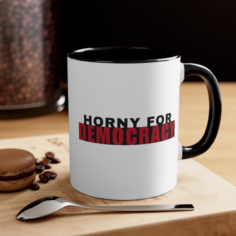 Horny For Democracy Mug image 1