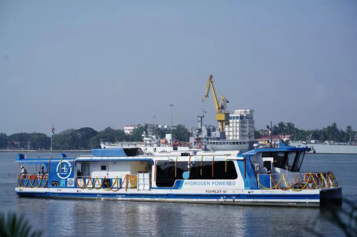 PM Narendra Modi unveils India's first hydrogen fuel cell ferry at Cochin  Shipyard - The Hindu BusinessLine