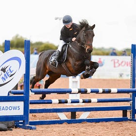 Three out of three for Tim at Meadows Schools' jumping