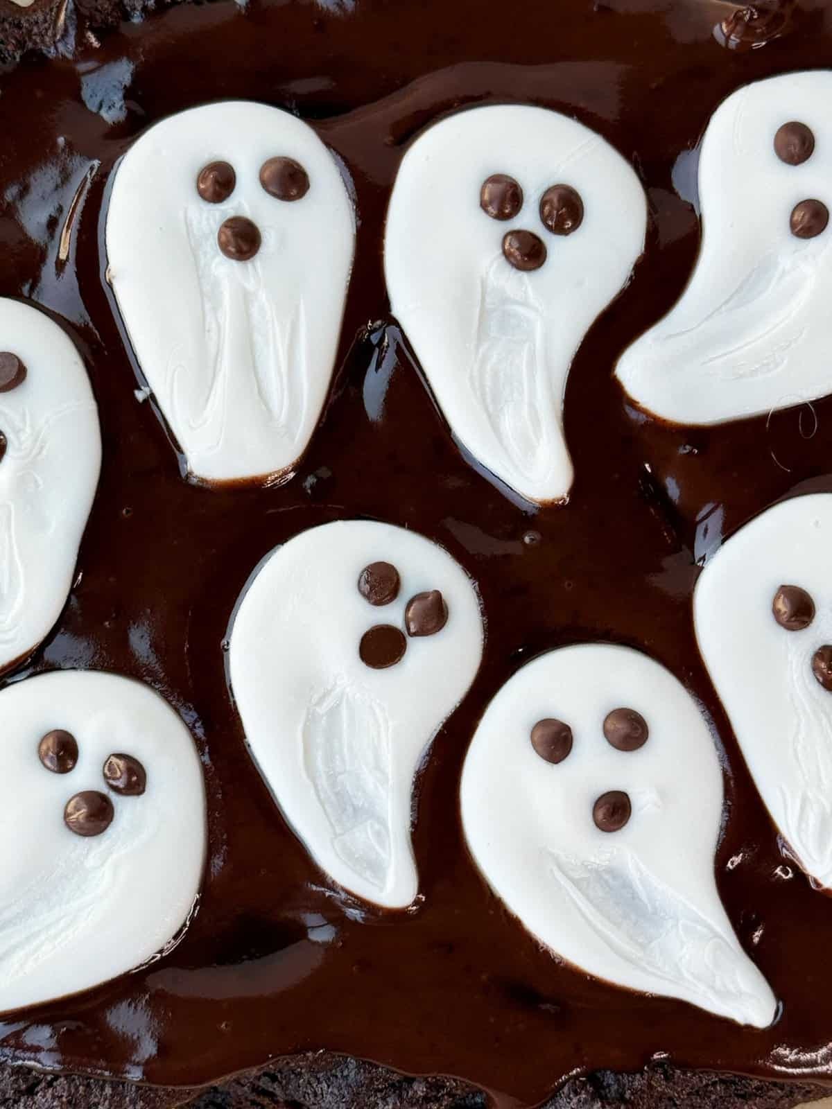 white chocolate ghosts