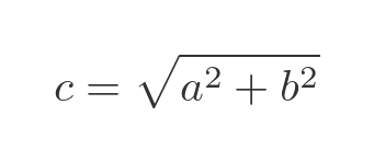 Distance between two points