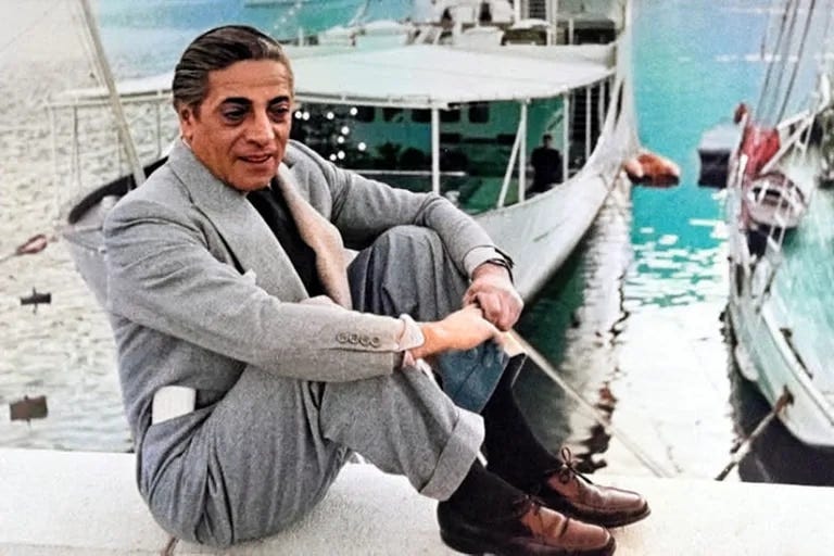 Aristóteles Onassis, fumador empedernido y conquistado nato