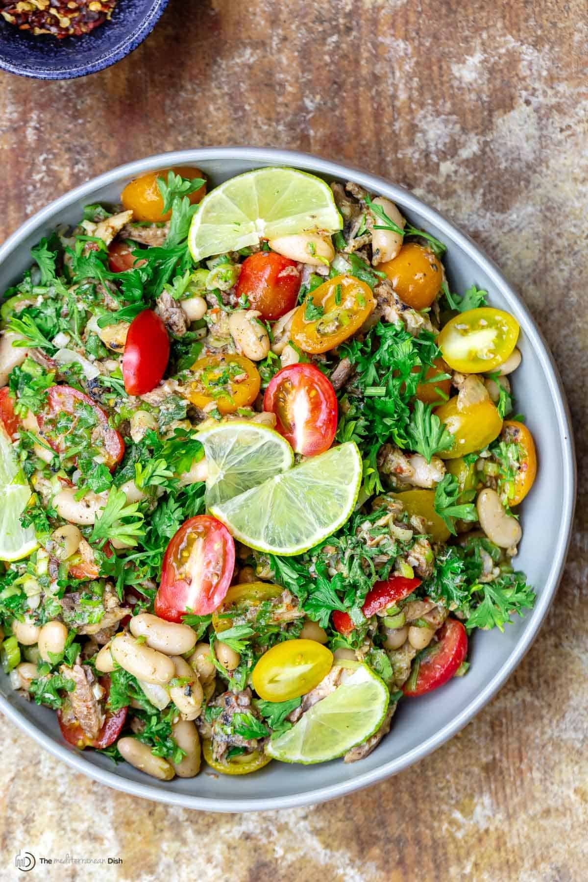 Easy mediterranean sardine salad with white beans Easy mediterranean sardine salad with white beans