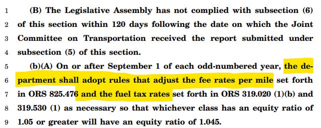 Tax bill: Constitution problem w/ agency setting gas tax rates