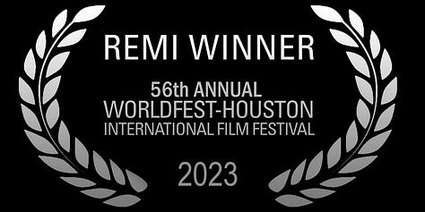 Three screenplay awards laurels
