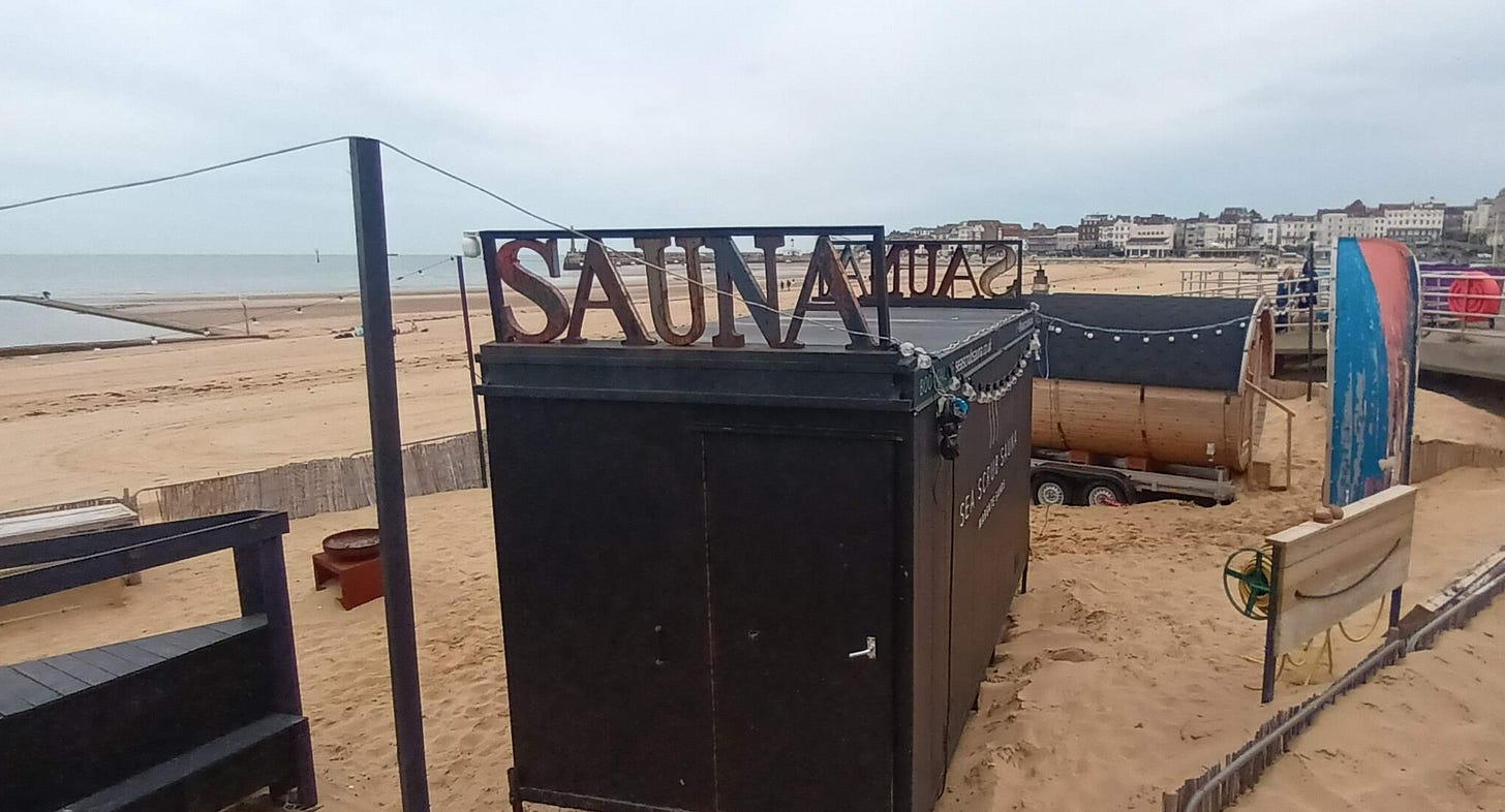 Margate beach sauna