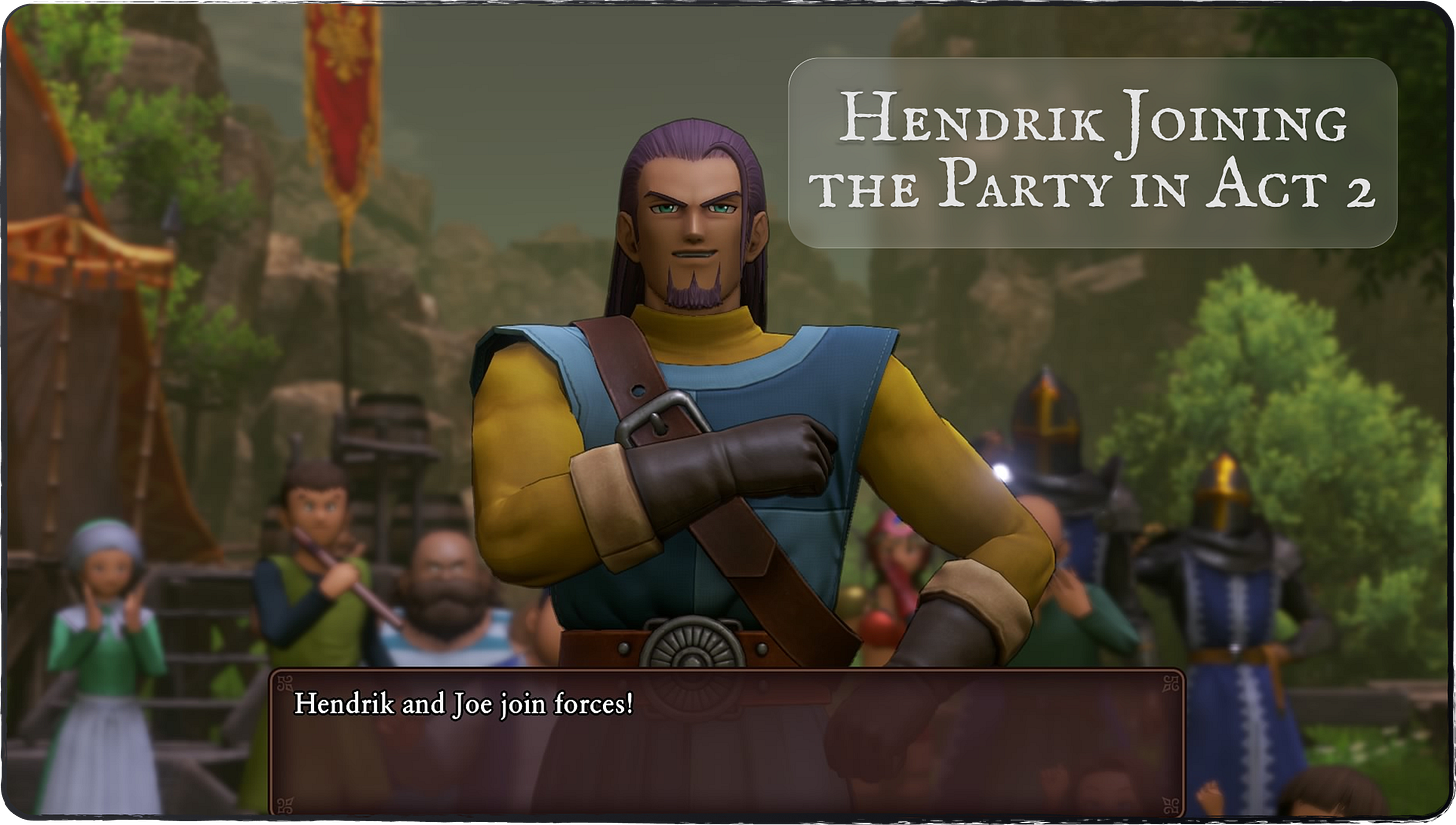 Hendrik joining forces with the Hero in Act 2!