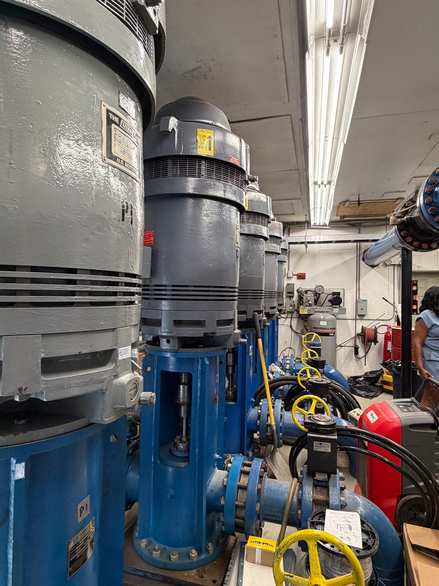 The snowmaking pump station at Okemo Mountain, where water and air are managed to supply snow guns across the resort.