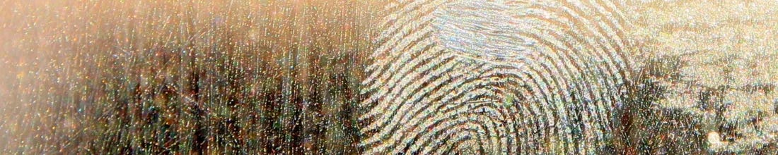 Fingerprint on a scratched surface
