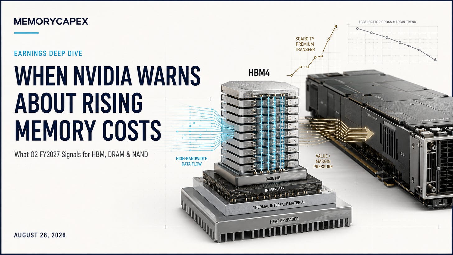 When NVIDIA Warns About Rising Memory Costs