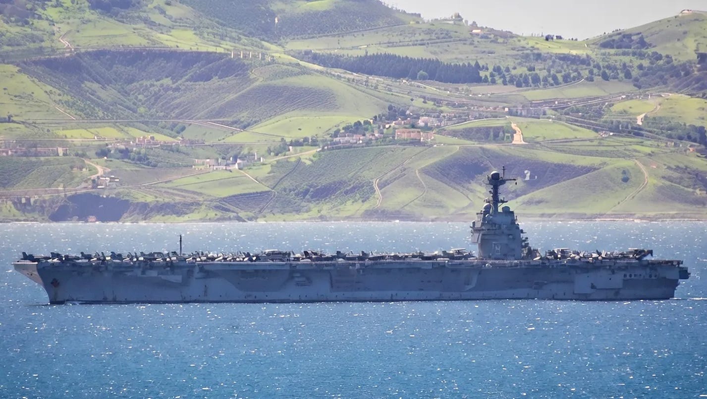 Supercarrier USS Gerald R. Ford Has Crossed Into The Mediterranean Supercarrier USS Gerald R. Ford Has Crossed Into The Mediterranean