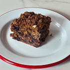 Blueberry Rye Coffee Cake with Almond Crumble