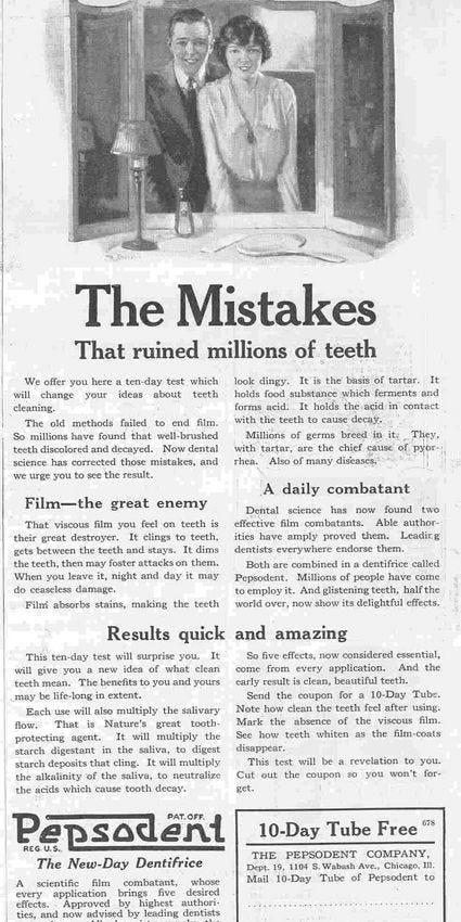 Pepsodent Ad by Claude Hopkins